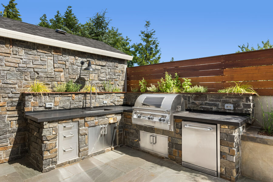 Outdoor Kitchen Construction by Master Rebuilder of Florida Inc.